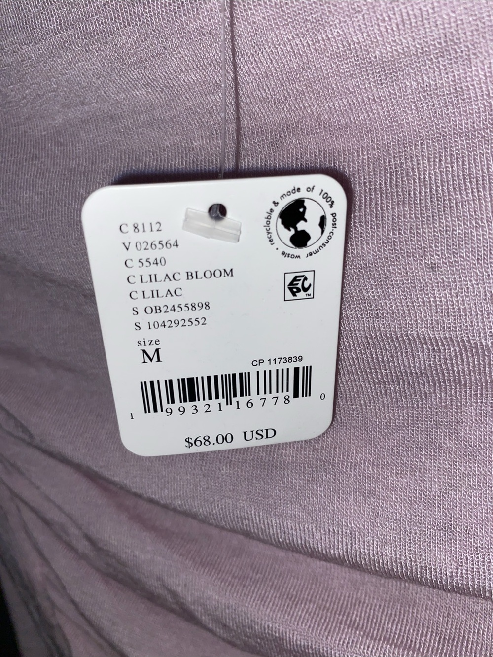 NWT FREE PEOPLE PEPPERMINT BOAT NECK TOP (SHEER) IN LILAC BLOOM SIZE MEDIUM - Picture 4 of 4